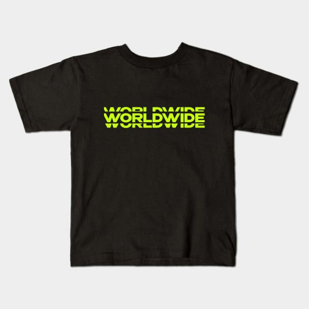 worldwide Kids T-Shirt by ArtBradders